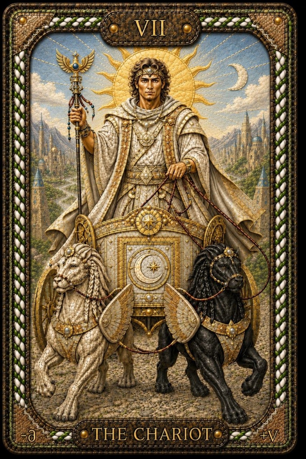 Le Chariot — carte de Tarot de Pavel Medvedev