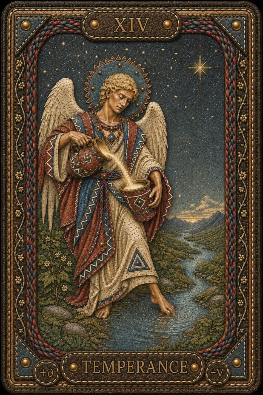 La Tempérance — carte de Tarot de Pavel Medvedev