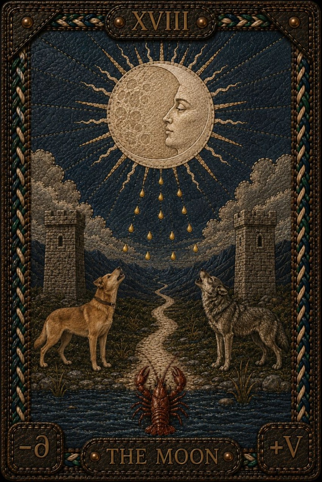 La Lune — carte de Tarot de Pavel Medvedev